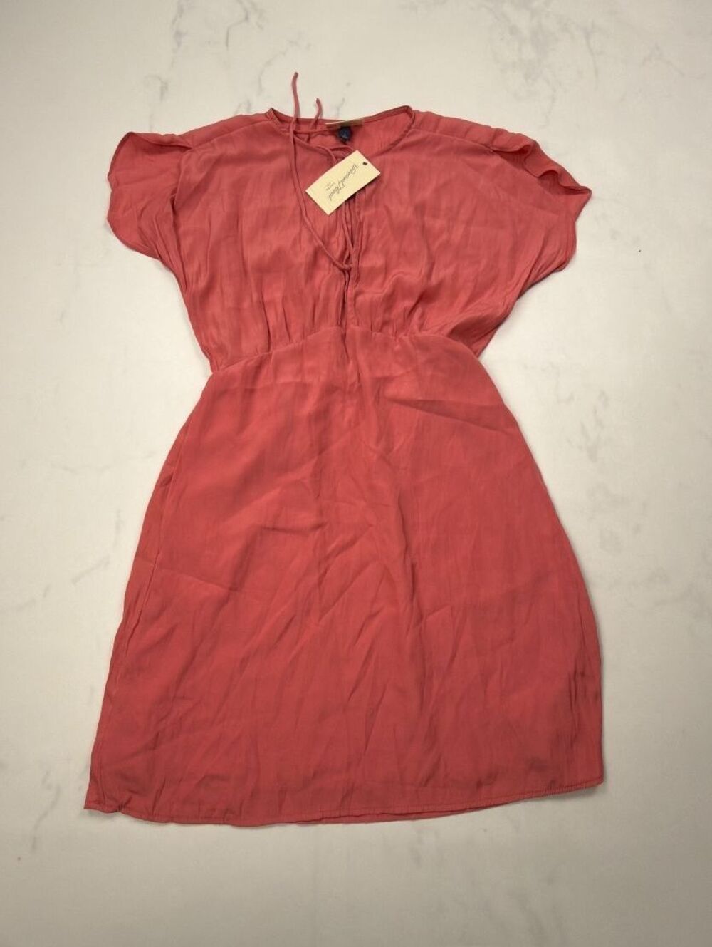Universal Thread Dress Rose Bohemian V Neck Short Sleeve - Womens S NWT